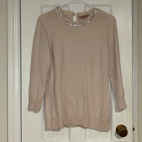 Ted Baker Women's Jewelled Collar - Blush Pink - Size 3 UK - Picture 3 of 10